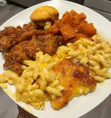 Southern Fryers signature dishes Baked ChickenMac n CheeseBeef Tail Stew